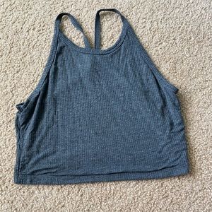 Grey crop top